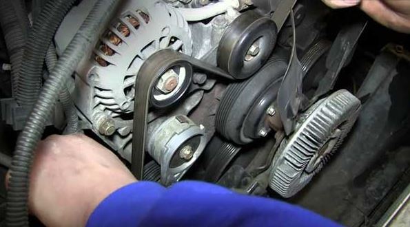 Serpentine belt clearance replace