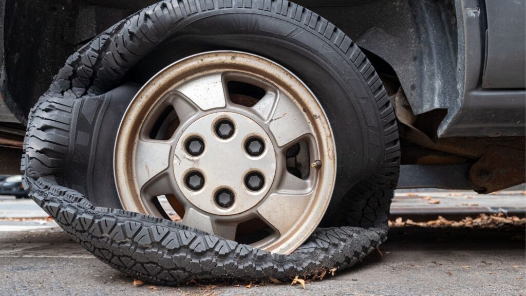 What To Do If You Don't Have The Tools When Your Tire Bursts